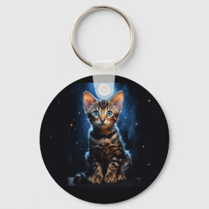 Bengalische Katze Schlüsselanhänger