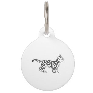Bengalische Katze stehend - Farbe auswählen Haustiermarke