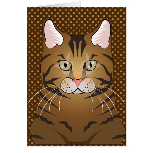 Bengalische Katzen-Cartoon-Tatzen (Vorne)