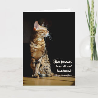 Bengalische Katzen-Gruß-Allzweckkarte Karte