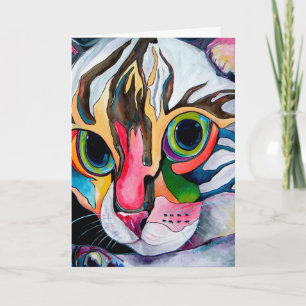 Bengalische Katzen-Gruß-Karte Karte