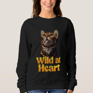 Bengalische Katzen WILD IM HERZEN Bengalische Katz Sweatshirt