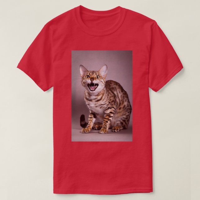 Bengalische Katzenröte T-Shirt (Design vorne)