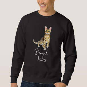 Bengalische Mama Niedlich Katze Mutter Kitty Girl Sweatshirt