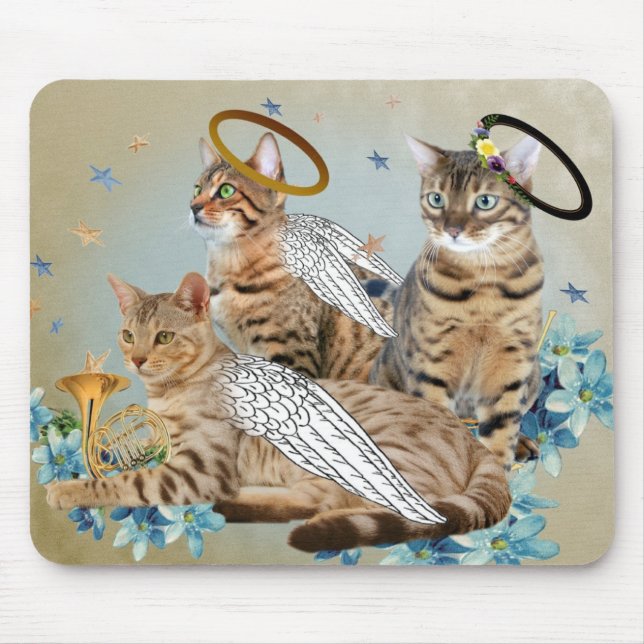 Bengalische perfekte Engel Mousepad (Vorne)