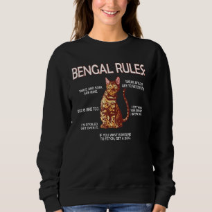 Bengalische Regeln Rosette Bengalische Katze Eigen Sweatshirt
