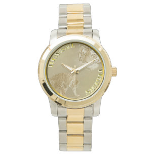 Bengalische Tiger Gold Coin, Unisex Watch Armbanduhr