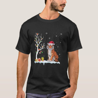 Bengalische Tiger Weihnachtsmannmütze Festlicher B T-Shirt