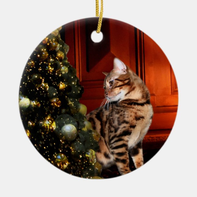 Bengalische Weihnachten Keramik Ornament (Vorne)