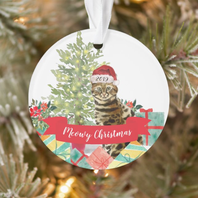 Bengalische Weihnachtskatze Ornament (Baum)