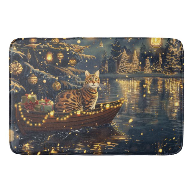Bengalische Weihnachtsreise Badematte (Vorderseite)