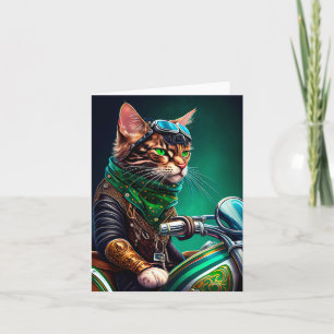 Bengalischer Cat Drike St. Patrick's Day Karte