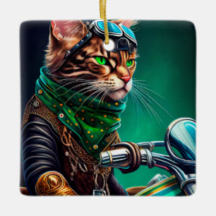 Bengalischer Cat Drike St. Patrick's Day Keramikornament