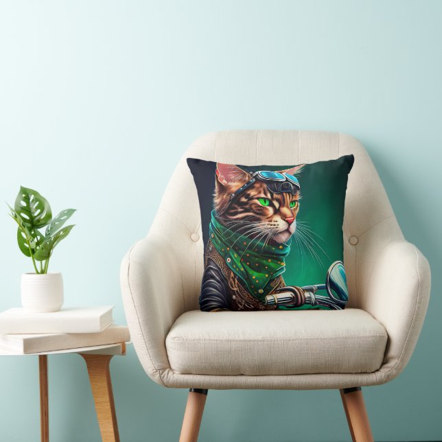 Bengalischer Cat Drike St. Patrick's Day Kissen (Stuhl )