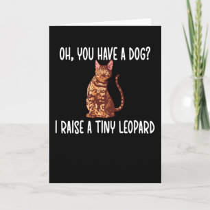 Bengalischer Cat Lover Geschenke Katzenbesitzer Ro Karte