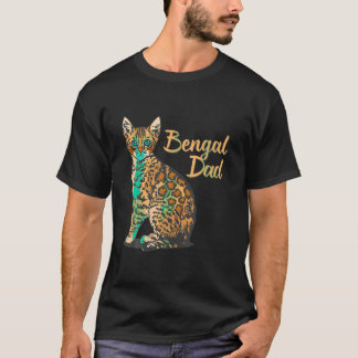 Bengalischer Cat Vater I Vater Vater Familienvater T-Shirt