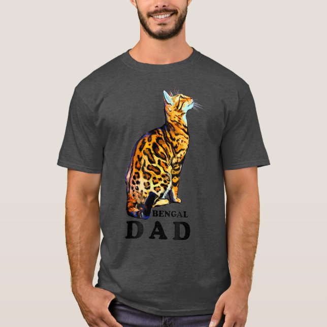 Bengalischer Cat-Vater T-Shirt (Vorderseite)