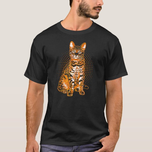 Bengalischer Katzenrücklauf T-Shirt (Vorderseite)