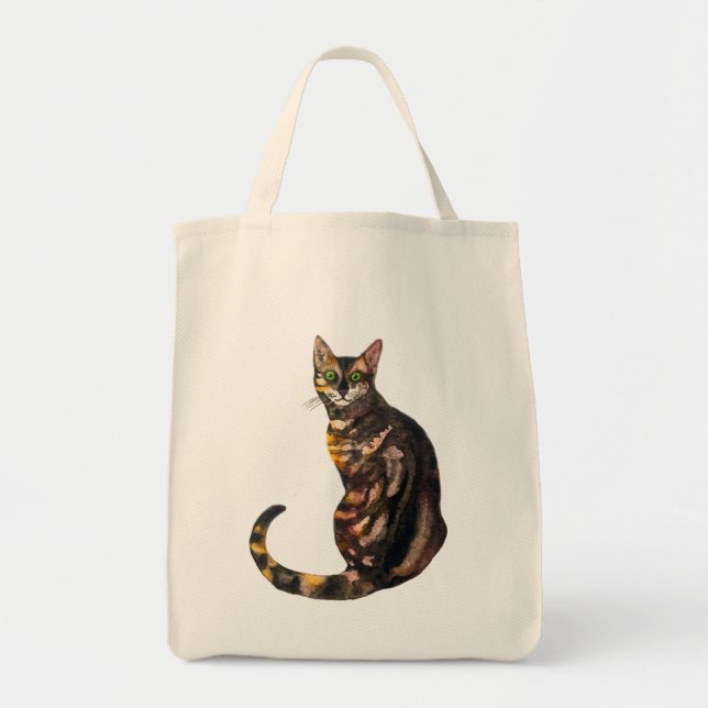 Bengalischer KatzenT - Shirt Tragetasche (Vorne)