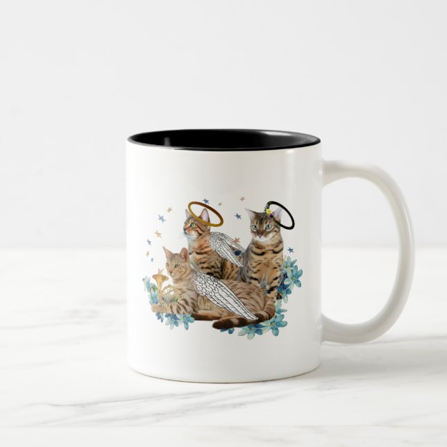 bengalischer perfekter Engel Zweifarbige Tasse (Rechts)