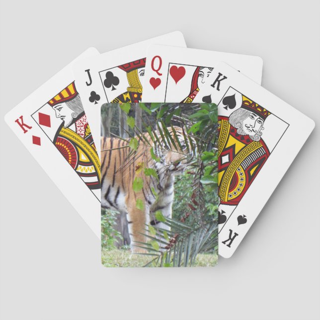 Bengalischer Tiger - Fahrradkarten Spielkarten (Rückseite)