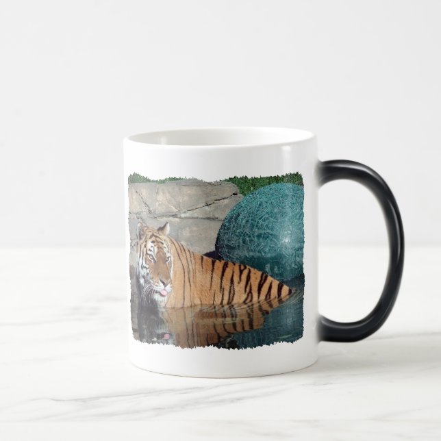 Bengalischer Tiger-schwarze Farbe-Ändernde Verwandlungstasse (Rechts)