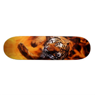 Bengalischer Tiger-springendes Flammen SB Skateboard