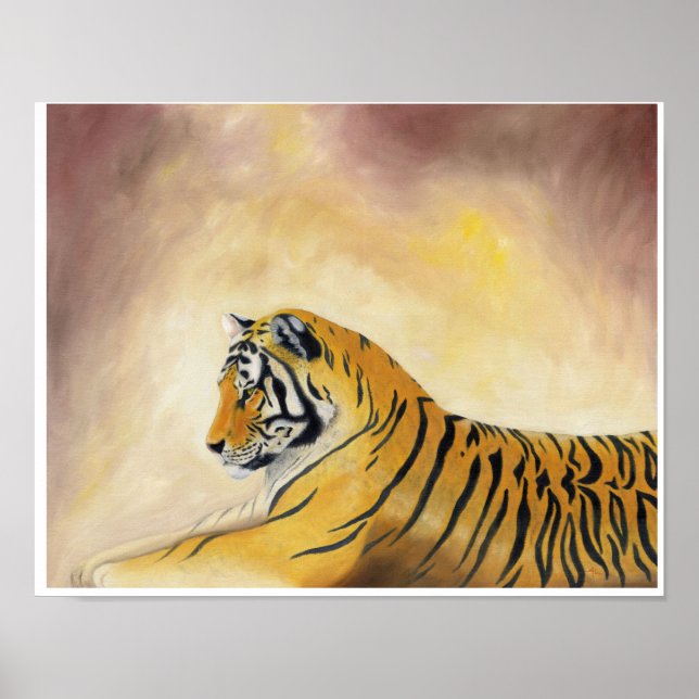 Bengalischer Tigerprint 11"x14" Poster (Vorne)