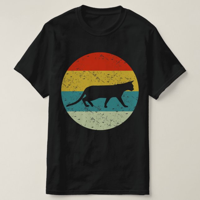 bengalisches Katzenretro Vintag T-Shirt (Design vorne)