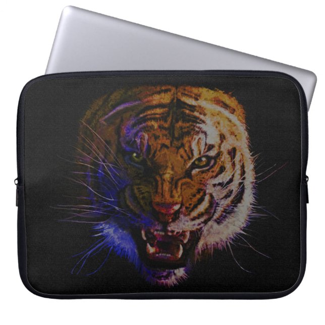 Bengalisches Tiger Big Cat Wildlife Laptopschutzhülle (Vorderseite)