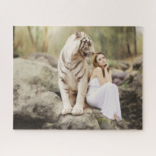 Bengalisches Tiger und Lady