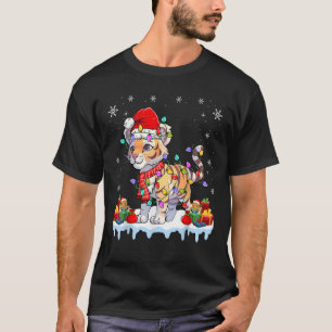 Bengalisches Tiger Weihnachtsmannmütze Weihnachten T-Shirt
