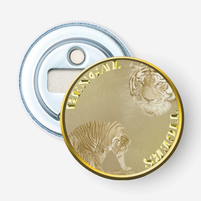 Bengals Tigers Gold Coin Flaschenöffner (Vorderseite)