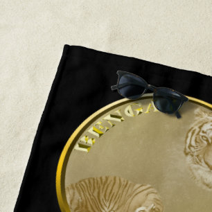 Bengals Tigers Gold Coin Strandtuch