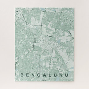Bengaluru Indien Stadtplan Minimales Design