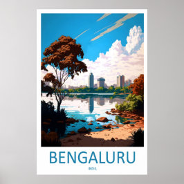 Bengaluru Reise Druck Wandkunst Bengaluru Wand Poster