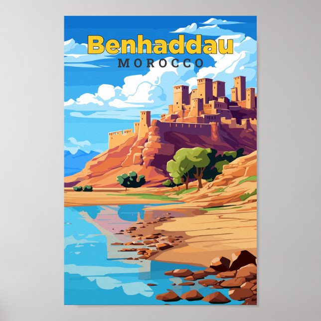 Benhaddau Marokko Reisen Kunst, Dichtung und Musik Poster (Vorne)