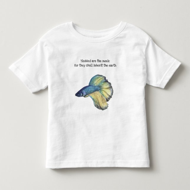 Béni sont le Meek Fish Toddler T-shirt (Devant)
