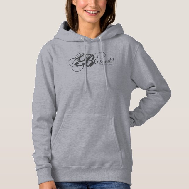 Béni ! Sweat - shirt à capuche féminine (gris) (Devant)