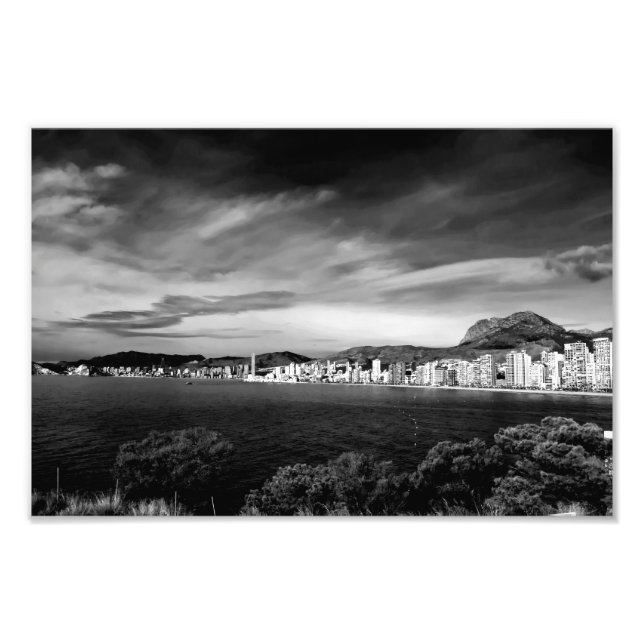 Benidorm Levante Beach Costa Blanca Spanien Fotodruck (Vorne)