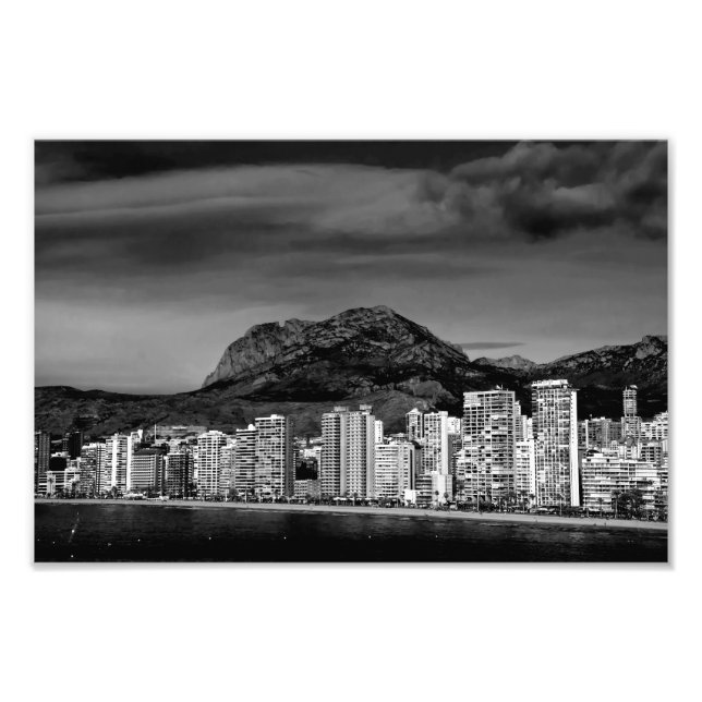 Benidorm Levante Beach Costa Blanca Spanien Fotodruck (Vorne)