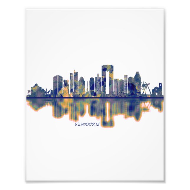 Benidorm Skyline Fotodruck (Vorne)