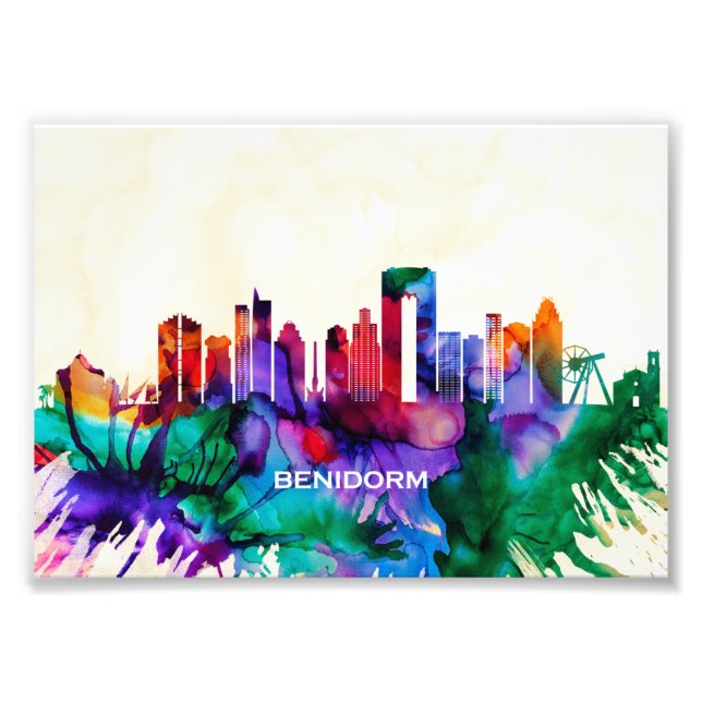 Benidorm Skyline Fotodruck (Vorne)