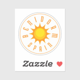 BENIDORM SPANIEN SUN AUFKLEBER