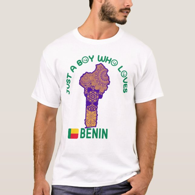 Benin-afrikanisches Land T-Shirt (Vorderseite)