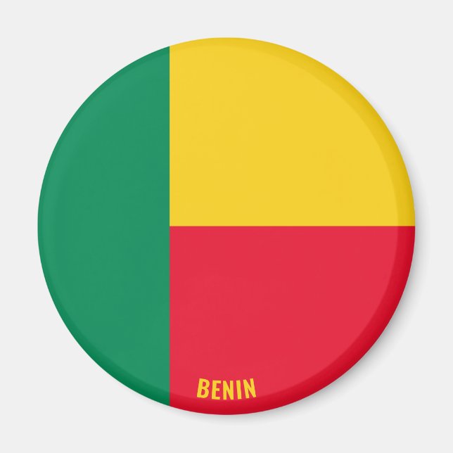 Benin Flag Charming Patriotic Magnet (Vorne)