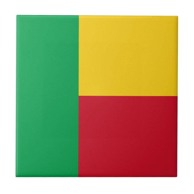 Benin flag fliese (Vorderseite)