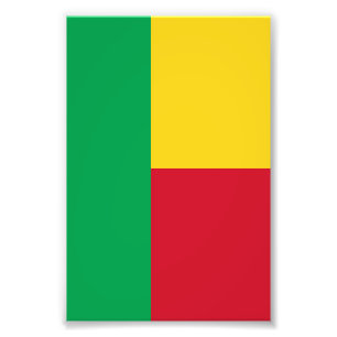 Benin flag fotodruck