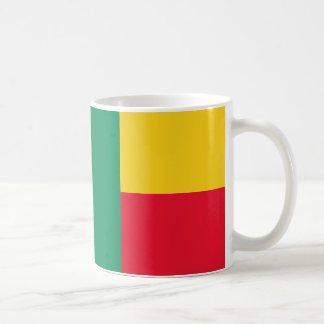 Benin Flag Keramik Kaffee Tasse (Rechts)