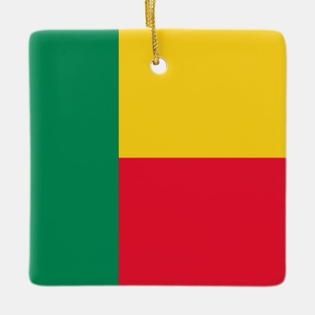 Benin Flag Keramikornament (Vorderseite)